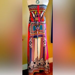 Flying Tomato Boho Maxi Dress Size L